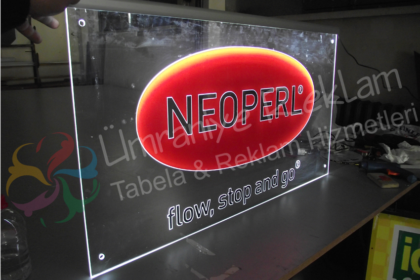 Işıklı Pleksi tabela Moda