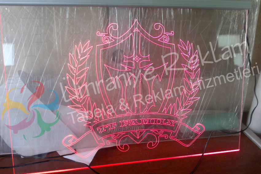 Lazer Oyma Gravür Tabela