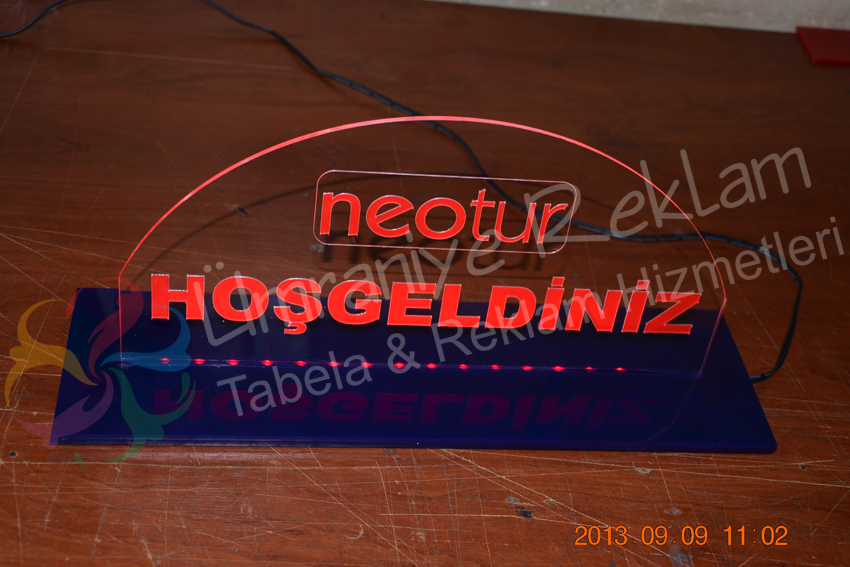 Pleksi Masaüstü isimlik