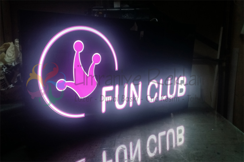 ışıklı pleksi tabela