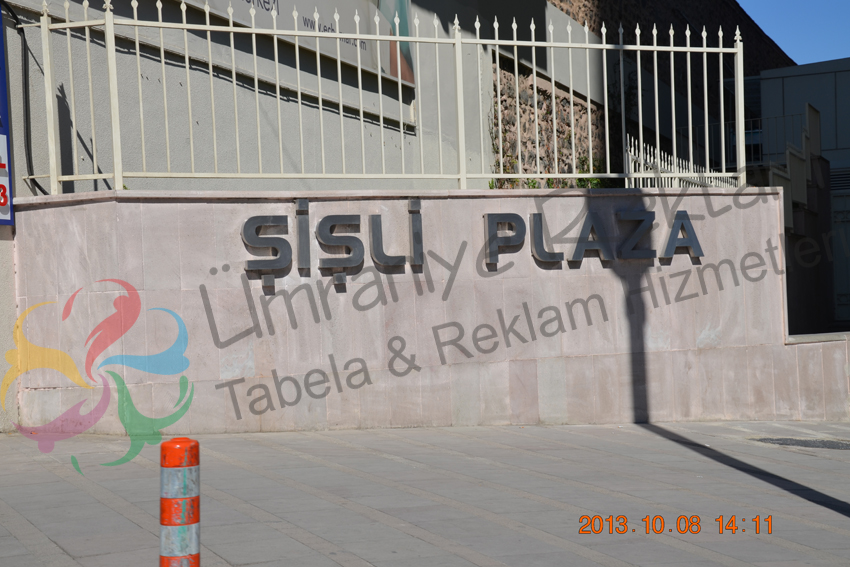 paslanmaz tabela şişli