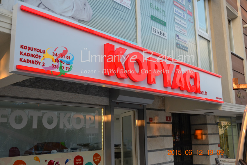 ışıklı pleksi harf tabela koşuyolu