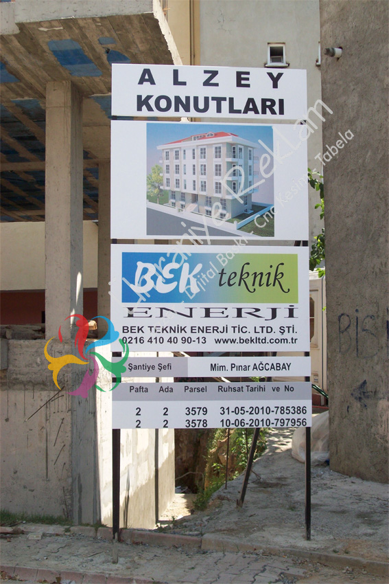 inşaat tabela çekmeköy