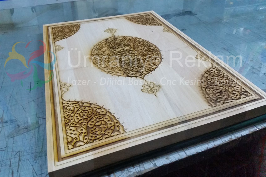 ahşap lazer kazıma