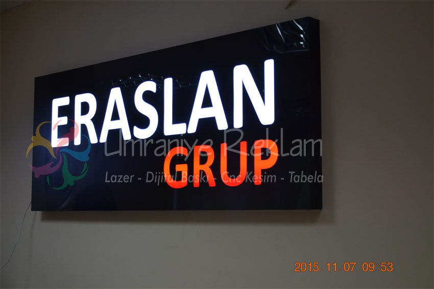 Ofis içi Işıklı Tabela