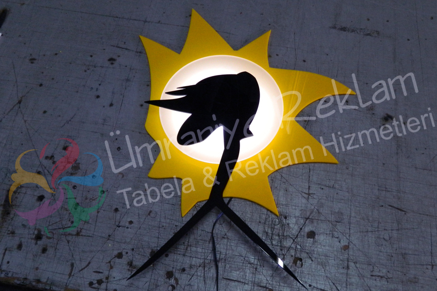 okul proje lazer pleksi