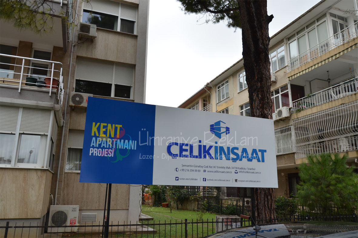 ışıklı inşaat tabela